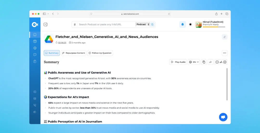 Google drive documents summary