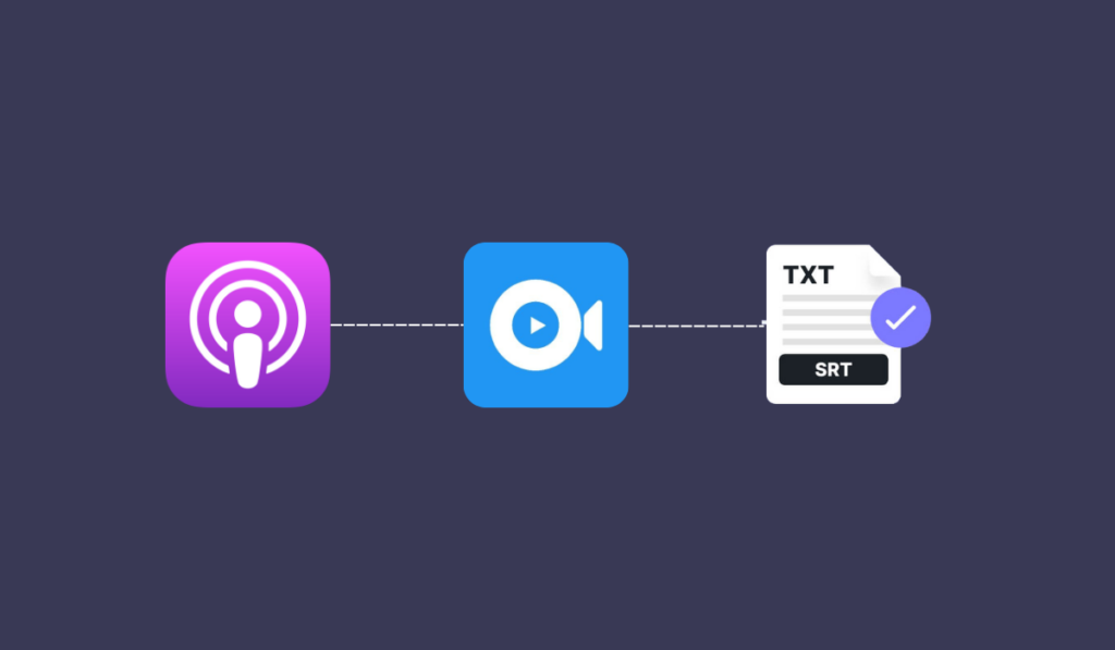 transcribing apple podcast